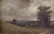 John Constable, West End Field,Hampstead,noon